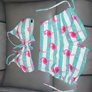 Flexi Lexi Girls Flamingo Bikini